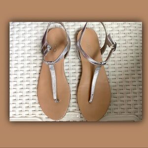 ALDO Sandals 7.5 Silver Sandals Silver Shoes